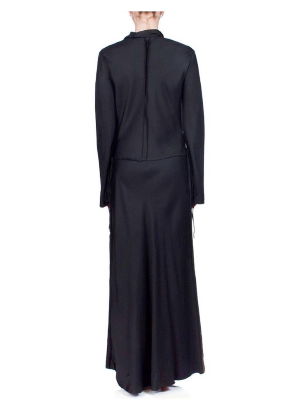 Bec + Bridge Emery Long Sleeve Tie Black Maxi Dress New Size 6 - Picture 14 of 14